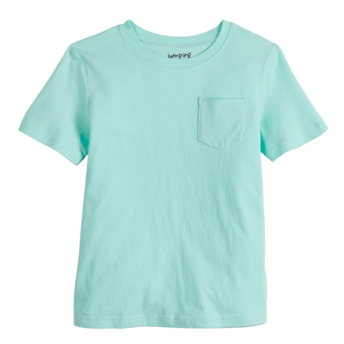 JUMPING BEANS CAJA NO. 25 PLAYERA CON MANGA PARA NIÑO COLOR AQUA  TALLA 10